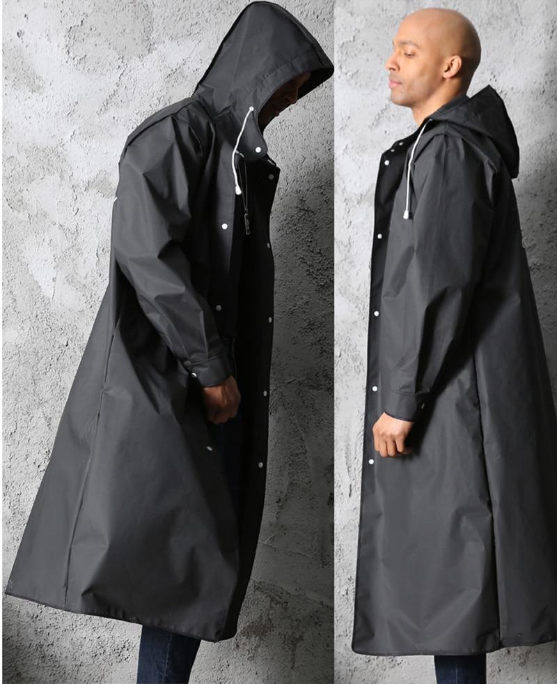 Hooded Elegant Thick Unisex Raincoat - Image 2