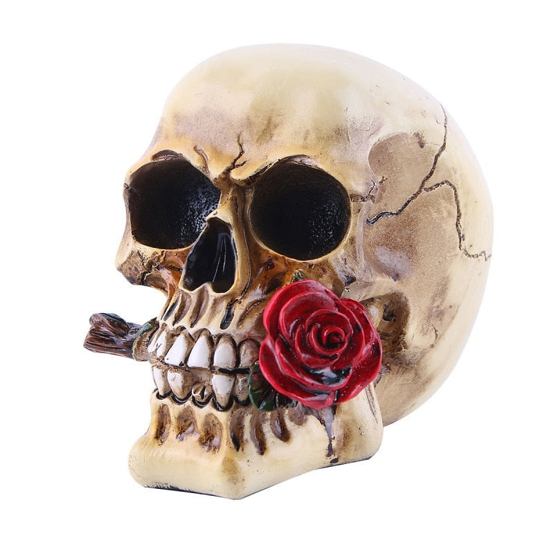Skull Resin Skeleton Halloween Decoration - Image 0