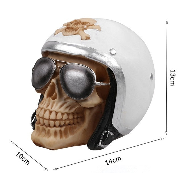 Skull Resin Skeleton Halloween Decoration - Image 1
