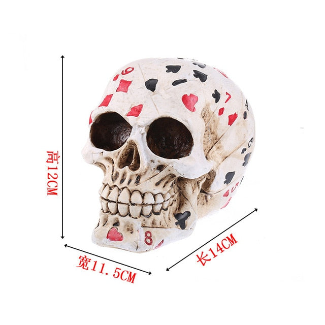 Skull Resin Skeleton Halloween Decoration - Image 5