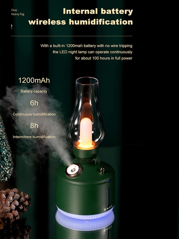 Retro Air Humidifier Wireless Aroma Diffuser Lamp - Image 3