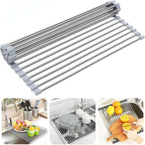 Foldable Over Sink Dish Drying Rack - Image 0