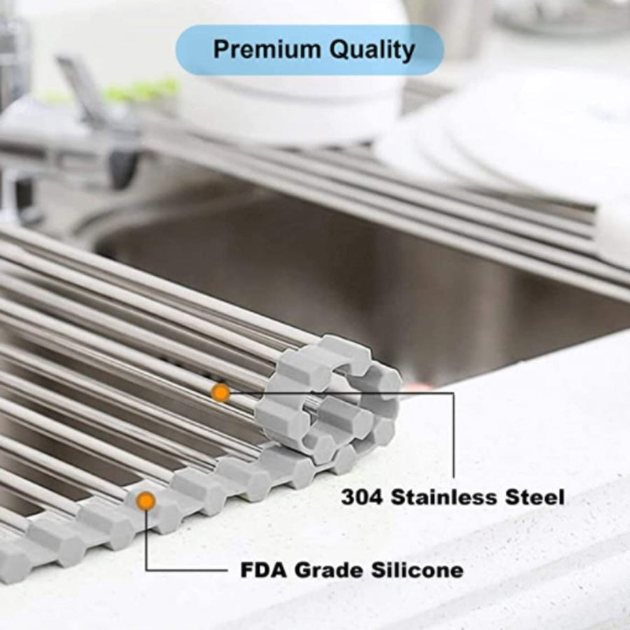 Foldable Over Sink Dish Drying Rack - Image 2