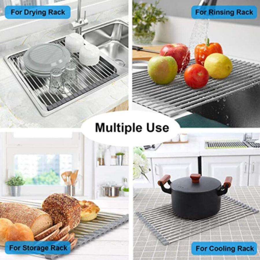 Foldable Over Sink Dish Drying Rack - Image 3