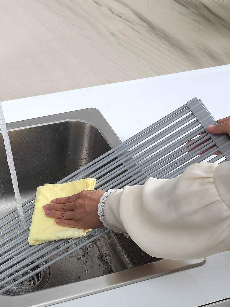 Foldable Over Sink Dish Drying Rack - Image 5