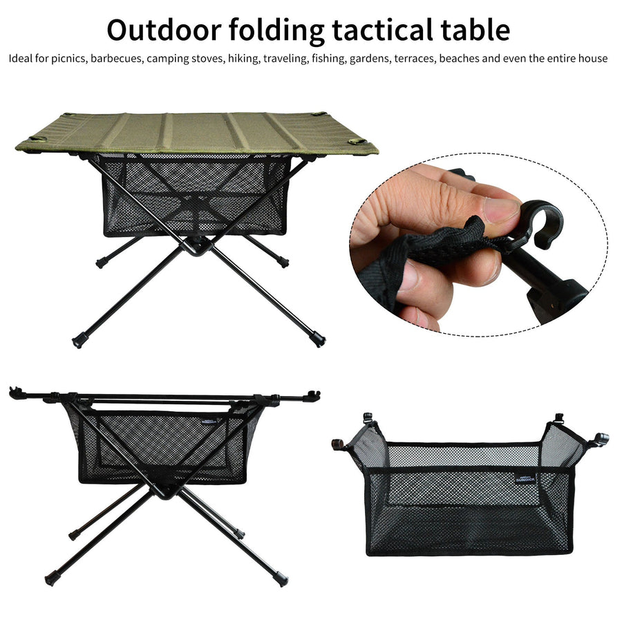 Portable Folding Table Storage Net Shelf - Image 9