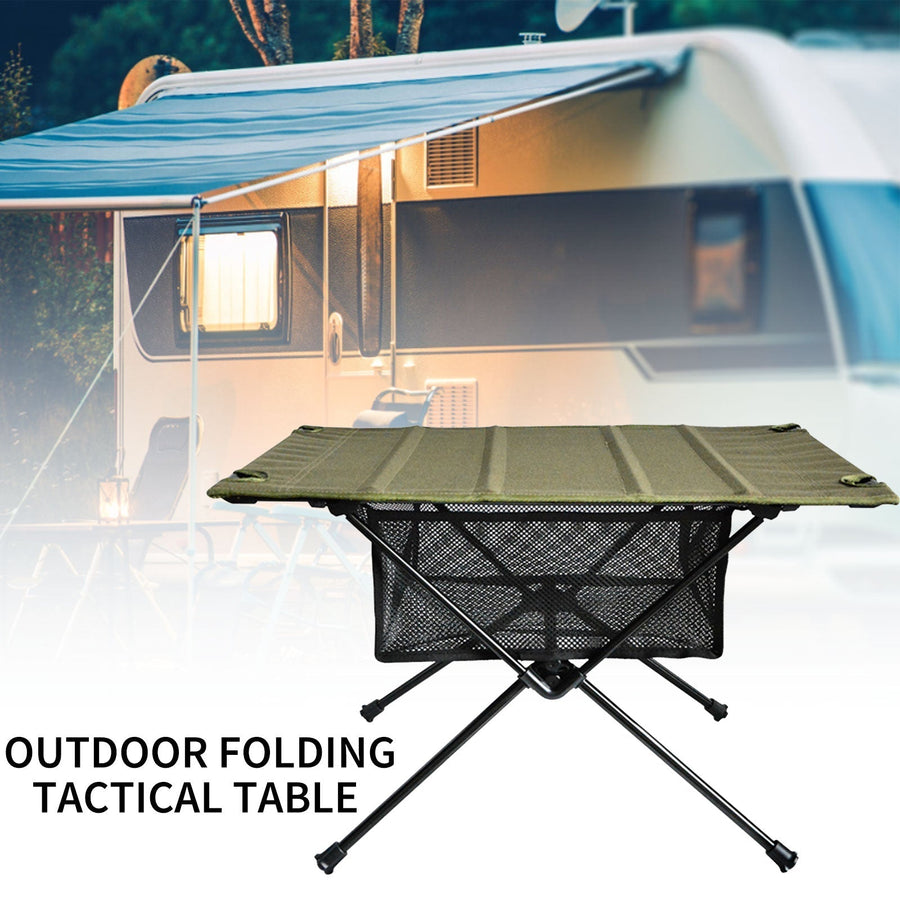 Portable Folding Table Storage Net Shelf - Image 10