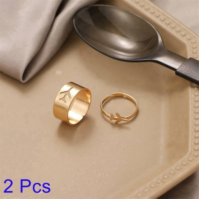 Creative Lovely Couples Matching Ring Set - Image 21