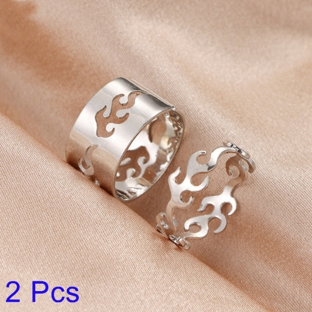 Creative Lovely Couples Matching Ring Set - Image 17