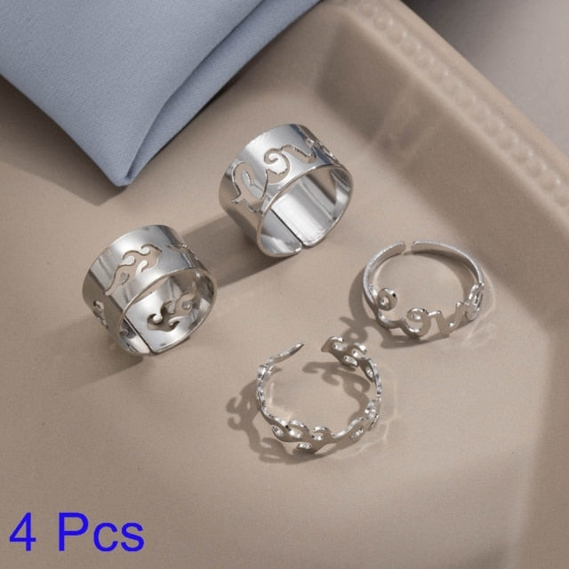 Creative Lovely Couples Matching Ring Set - Image 30