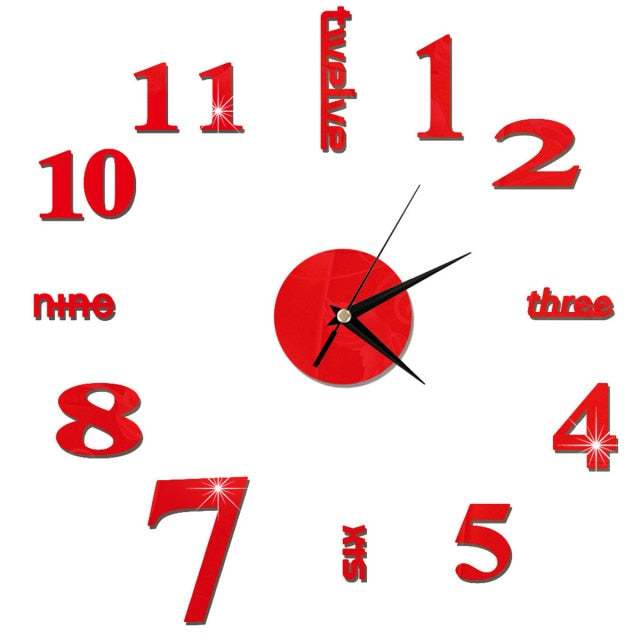3D DIY Sticker Wall Clock - Image 4