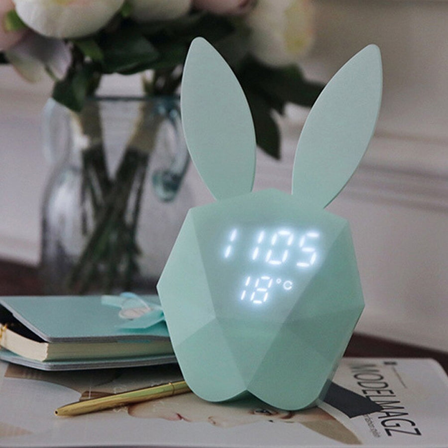 Cute Rabbit USB Alarm Clock Led Light - Image 4