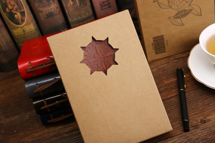 Retro PU Leather Pirate Spiral Notebook - Image 4