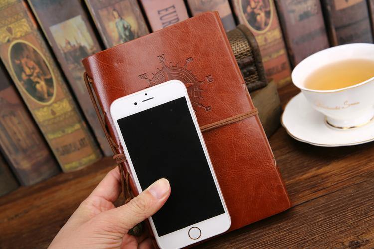 Retro PU Leather Pirate Spiral Notebook - Image 9