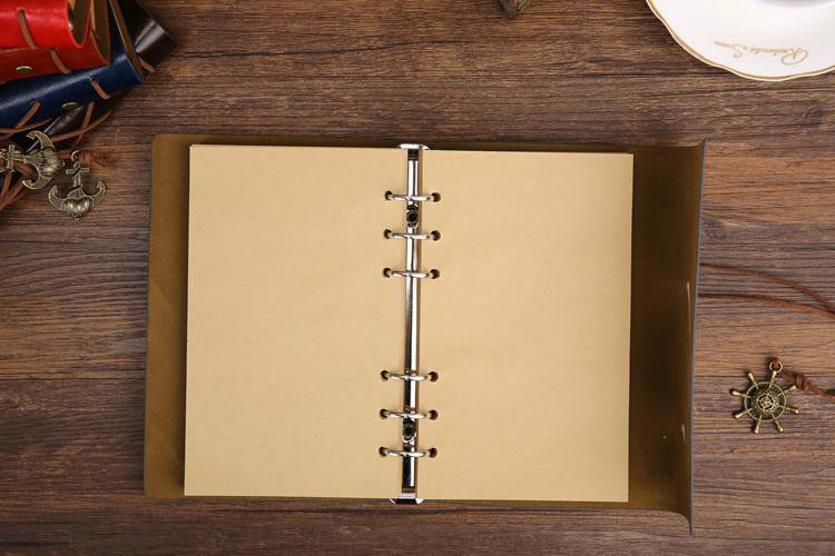 Retro PU Leather Pirate Spiral Notebook - Image 12