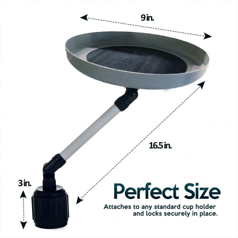 Multifunctional Adjustable Rotating Car Food Tray - Image 3