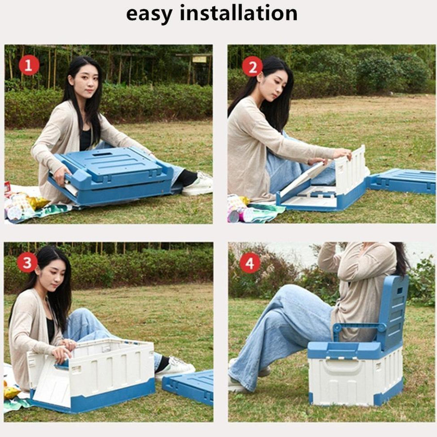 Portable Travel Storage Box Chair - Image 1
