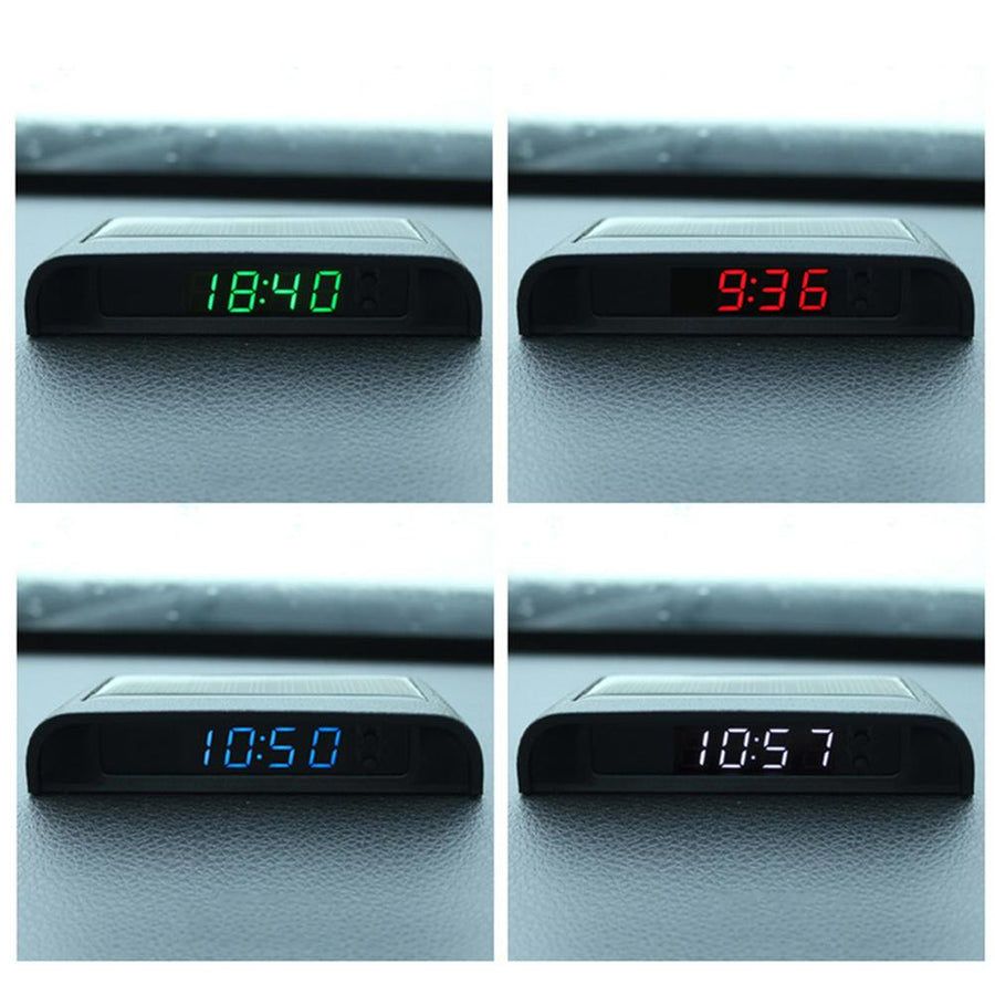 Solar Powered Car Dashboard Digital Clock - Image 5