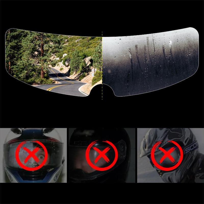 Universal Rainproof Anti-Fog Motorcycle Helmet Screen - Image 2
