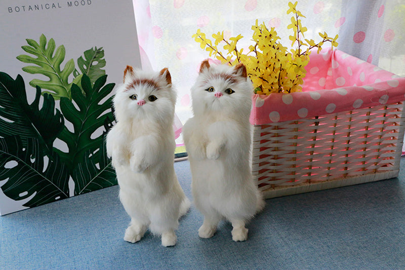 Cute Plush Cat Home Desk Figurine Decor - Image 7