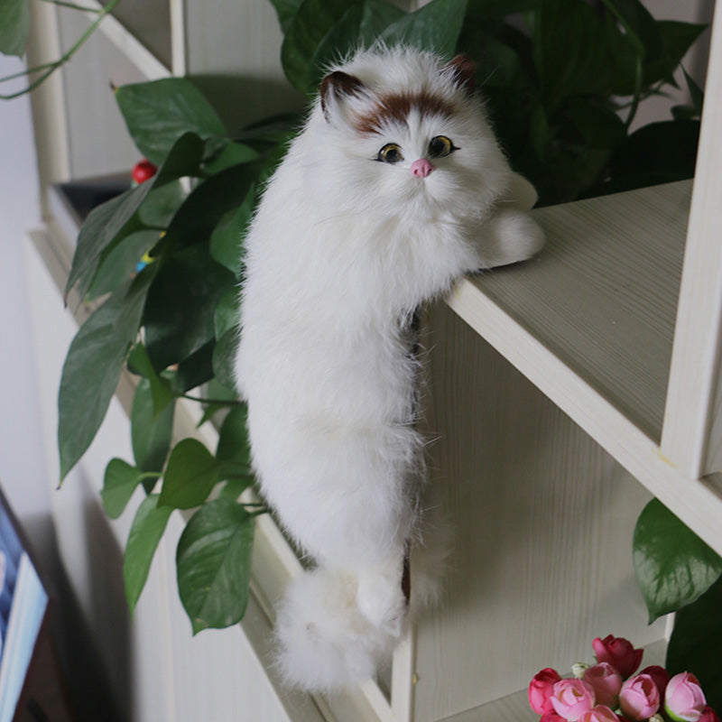 Cute Plush Cat Home Desk Figurine Decor - Image 1