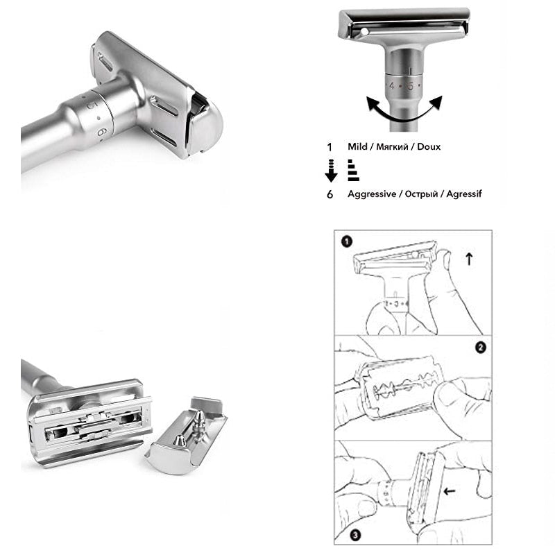 Titanium Blades Man Safety Razor - Image 2
