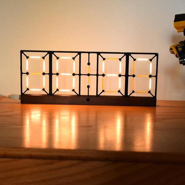 Nordic Double-Sided LED Clock - Image 1