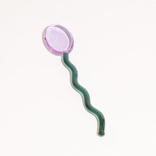 Fun Wavy Glass Dessert Spoons - Image 9