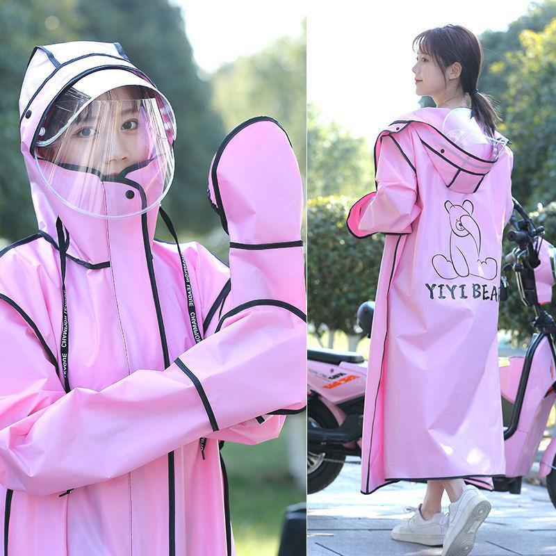 Hooded Windproof Bike Raincoat - Image 12