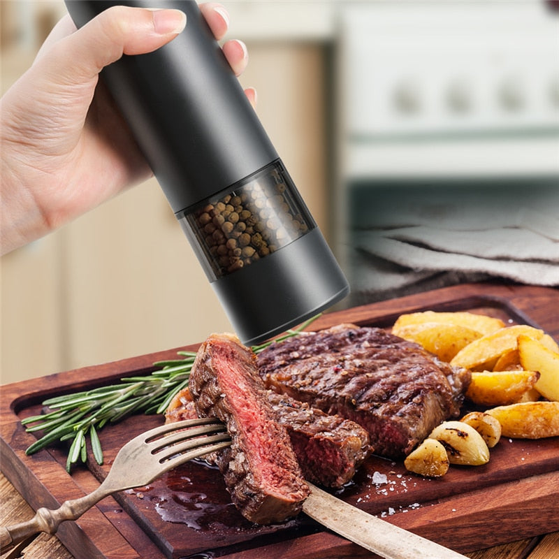 Rechargeable Automatic Salt Pepper Grinder - Image 1