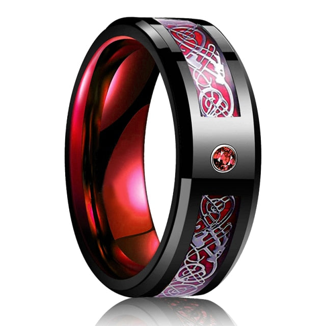 Dragon Tungsten Stainless Steel Ring - Image 4