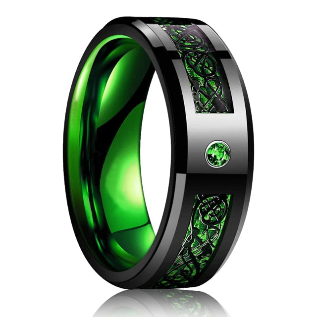 Dragon Tungsten Stainless Steel Ring - Image 6