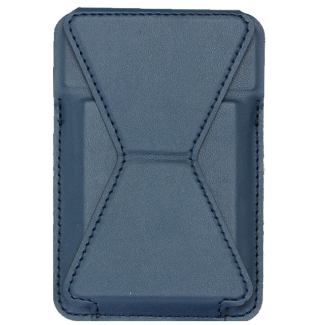 Leather Magnetic Card Holder Wallet Stand - Image 7