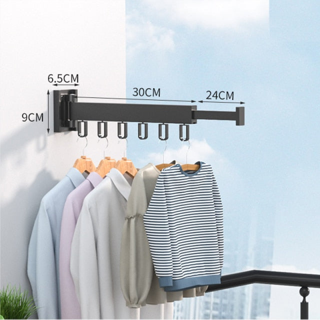 Wall Mounted Telescopic Folding Rack - Image 3