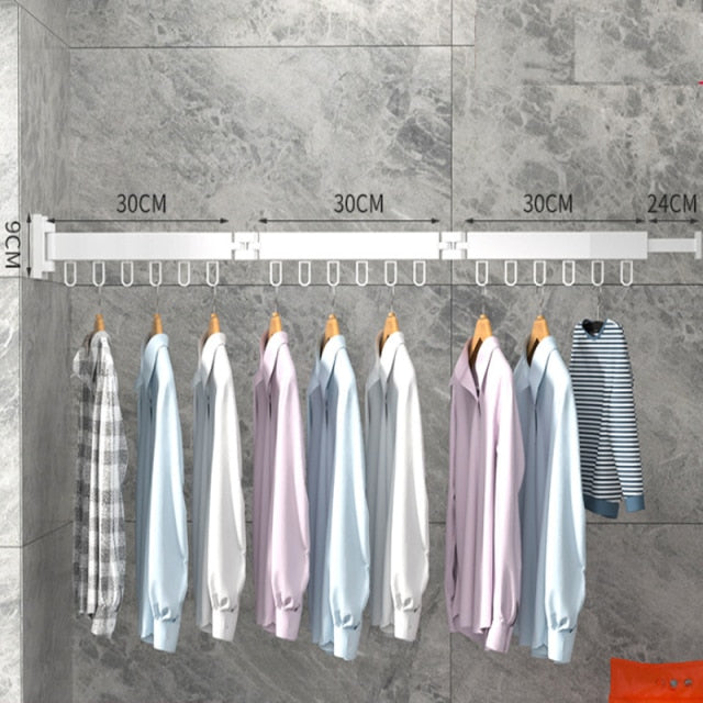 Wall Mounted Telescopic Folding Rack - Image 1