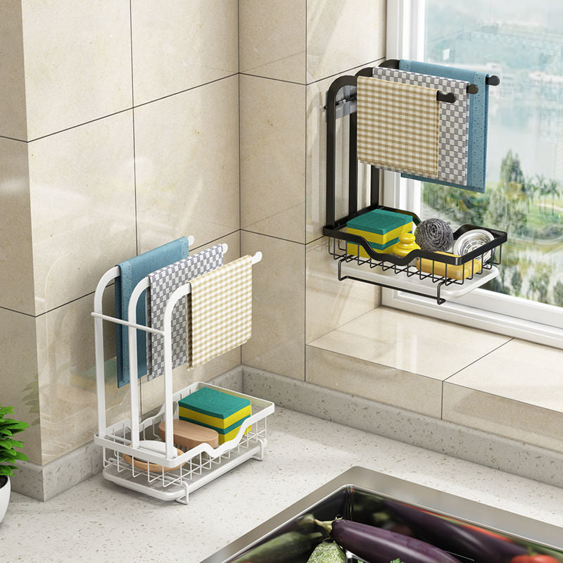 Countertop Dish Drying Rack with Drainer - Image 1
