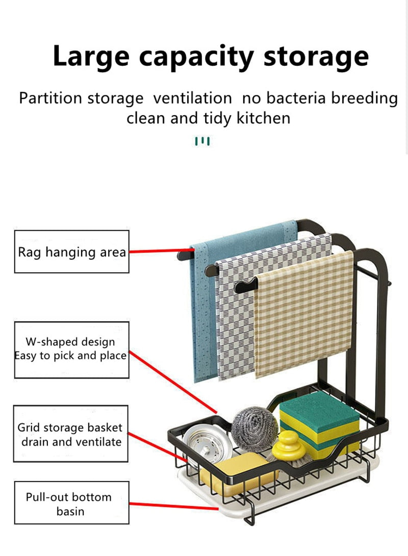 Countertop Dish Drying Rack with Drainer - Image 7