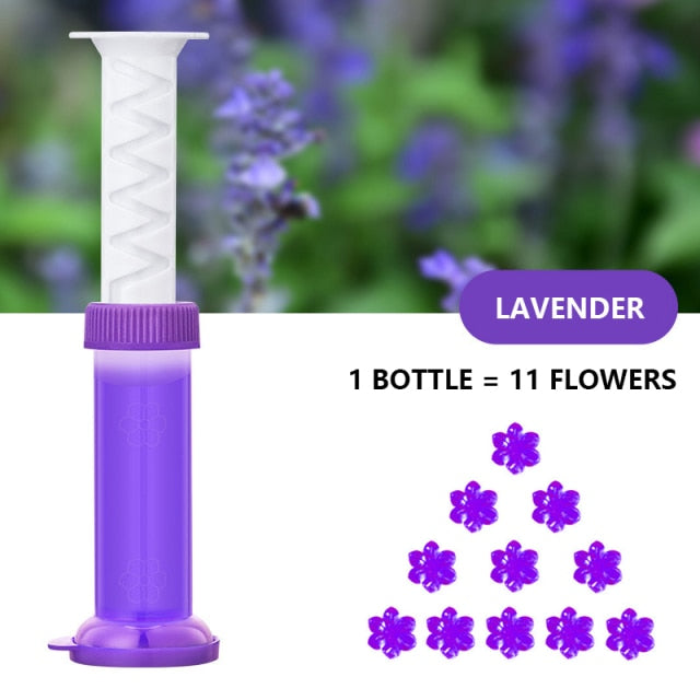 Aromatic Air Freshener Flower Gel Toilet Cleaner - Image 5