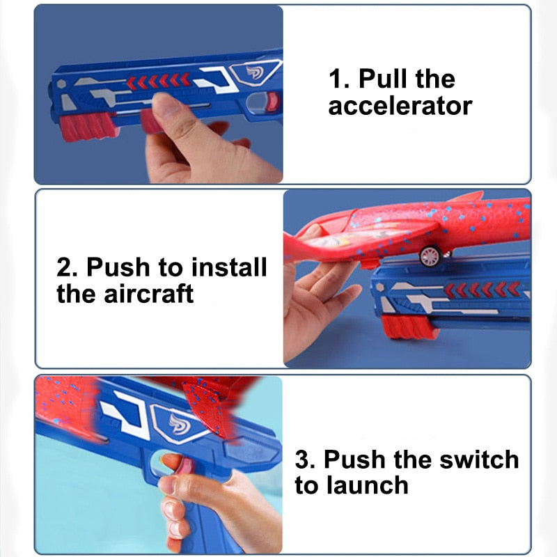 Foam Plane Launcher Toy - Image 5
