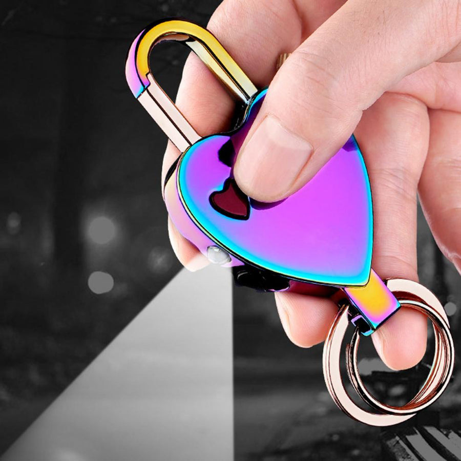 Stylish Heart Permanent Keychain Match Lighter - Image 3