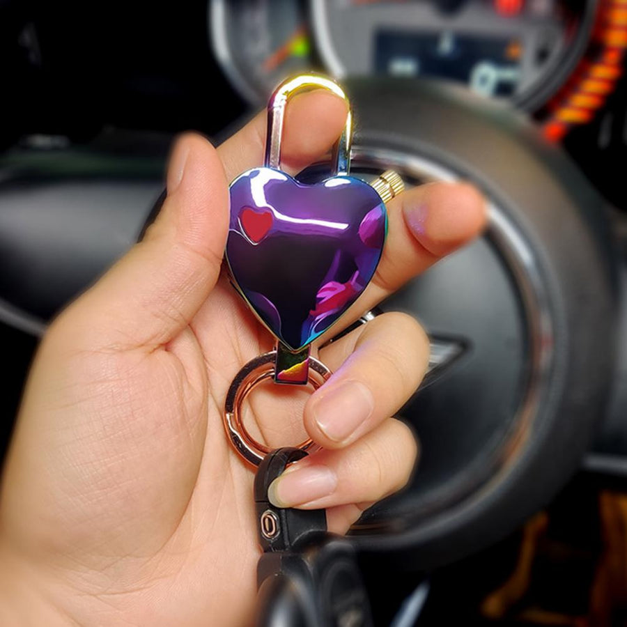 Stylish Heart Permanent Keychain Match Lighter - Image 4