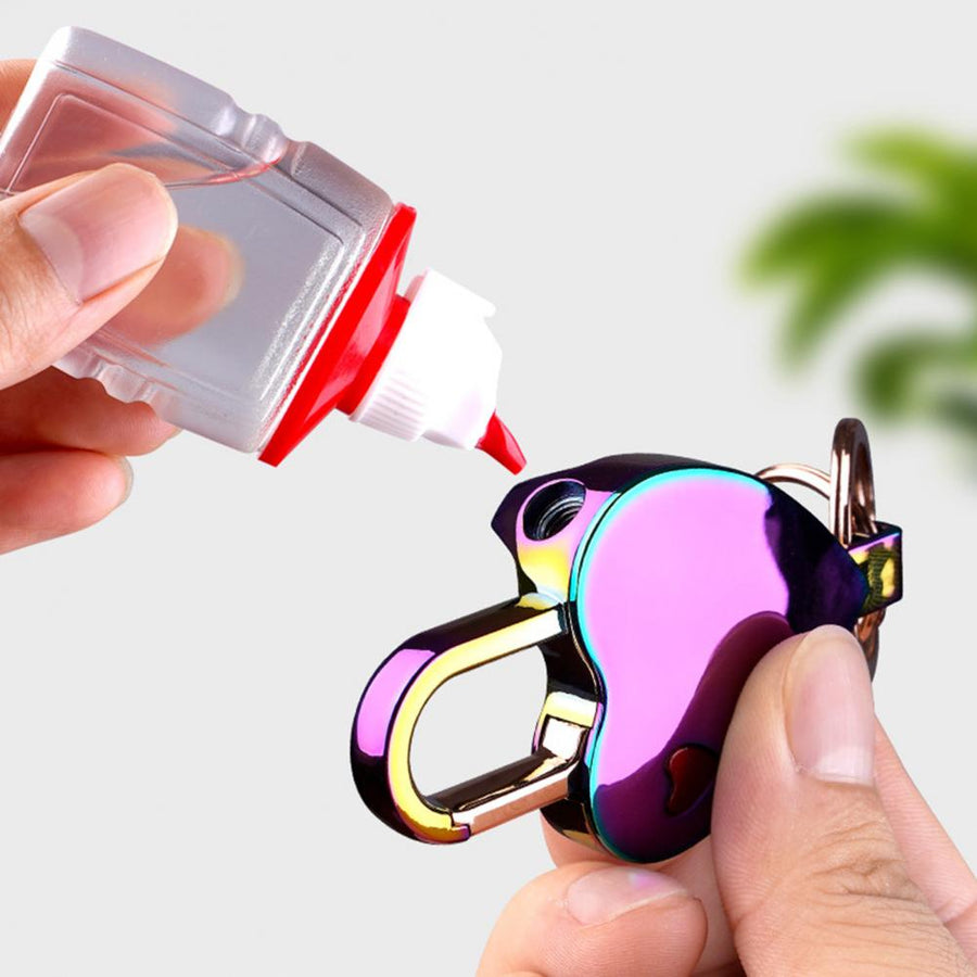 Stylish Heart Permanent Keychain Match Lighter - Image 2