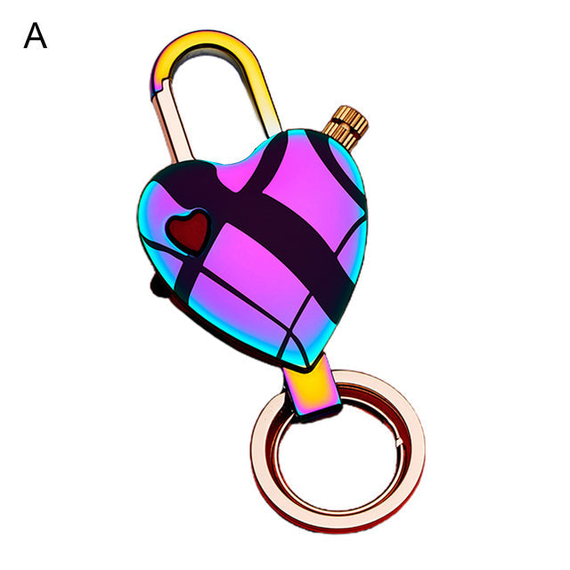 Stylish Heart Permanent Keychain Match Lighter - Image 5