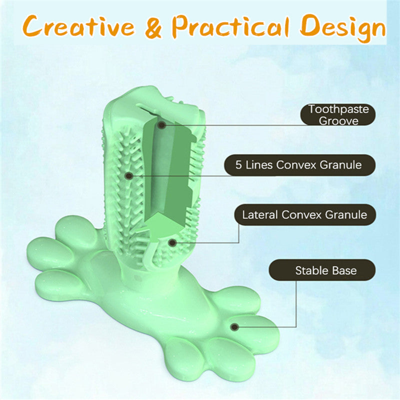 Pet Tooth Cleaner Natural Rubber Chew Toy - Image 3