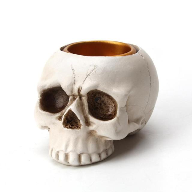 Mini Skull Head Candle Holder Mold - Image 8