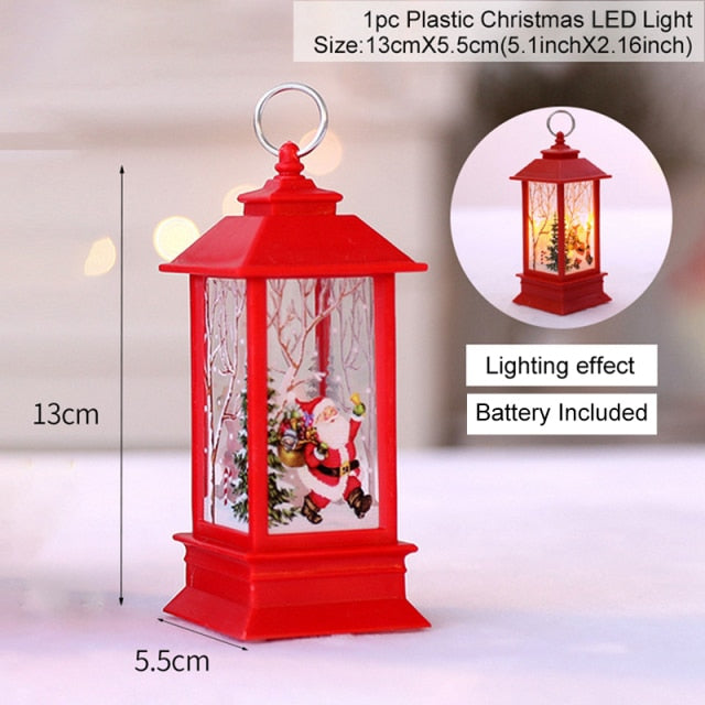 Holiday Christmas Noel Snowman Lantern - Image 1