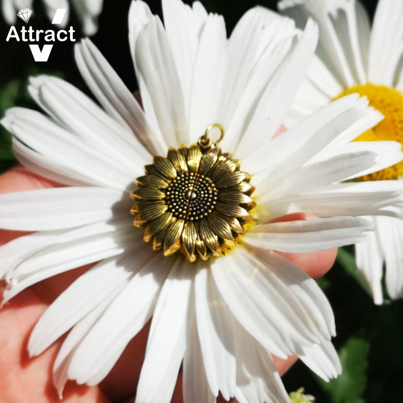 You Are My Sunshine Sunflower Creative Necklace - Image 7