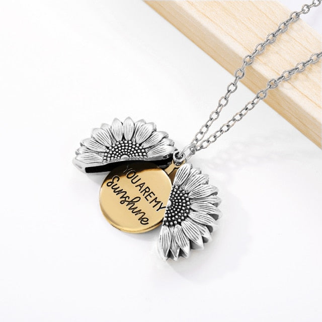 You Are My Sunshine Sunflower Creative Necklace - Image 2