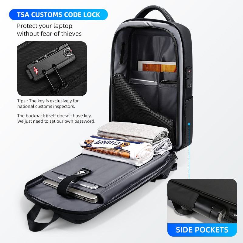 Elegant Anti-Theft USB Travel Backpack - Image 12