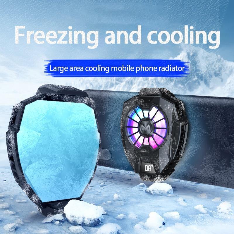 Digital Display Mobile Phone Fan Cooler - Image 1